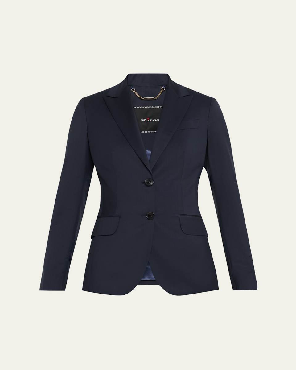 Single-Breasted Wool Blazer